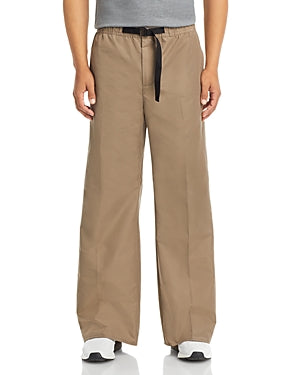 Our Legacy Wander Nylon Taffeta Wide Leg Belted Pants Brown 48