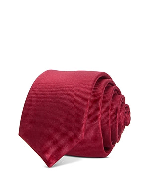 The Men's Store  Solid Silk Skinny Tie Blue Necktie
