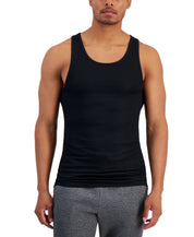 Alfani Mens Regular fit 4 Pack Tank Top Underwear Small Black Solid