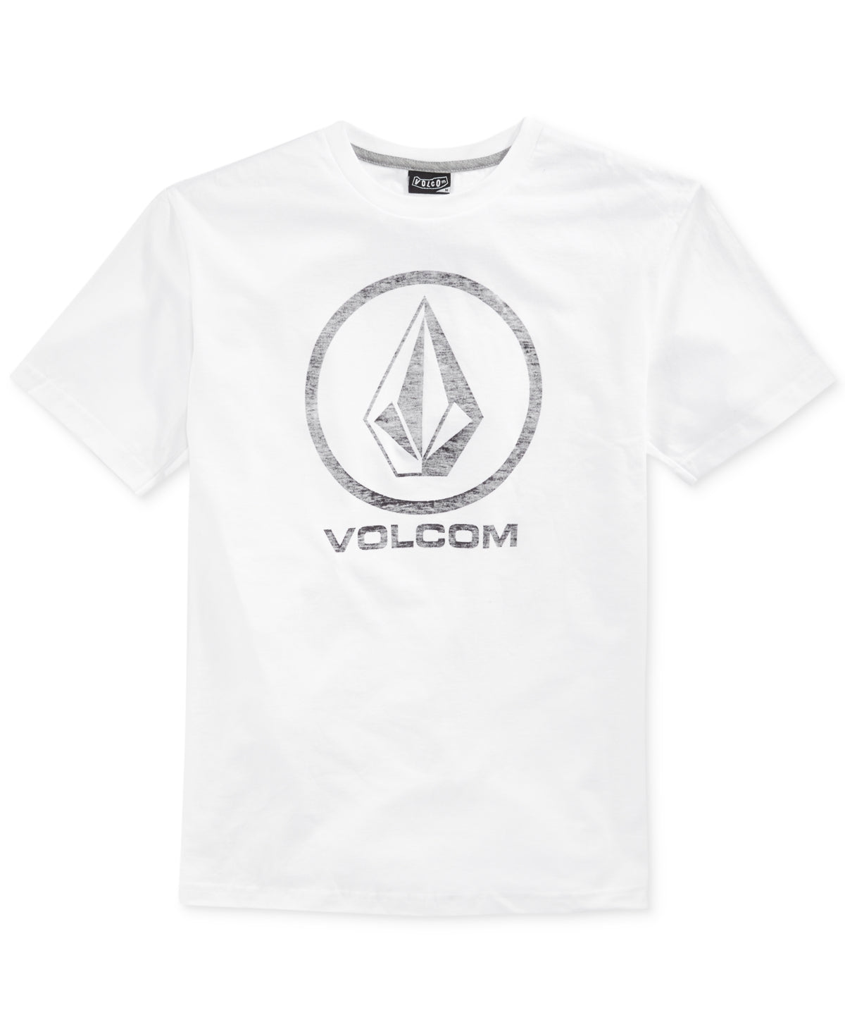Volcom Men's Corpo Push Graphic Print Logo Short Sleeve T Shirt White 2XL