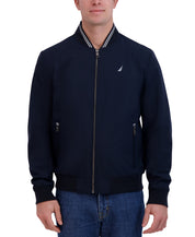 Nautica Men's Full Zip Bomber Jacket Large Navy Blue