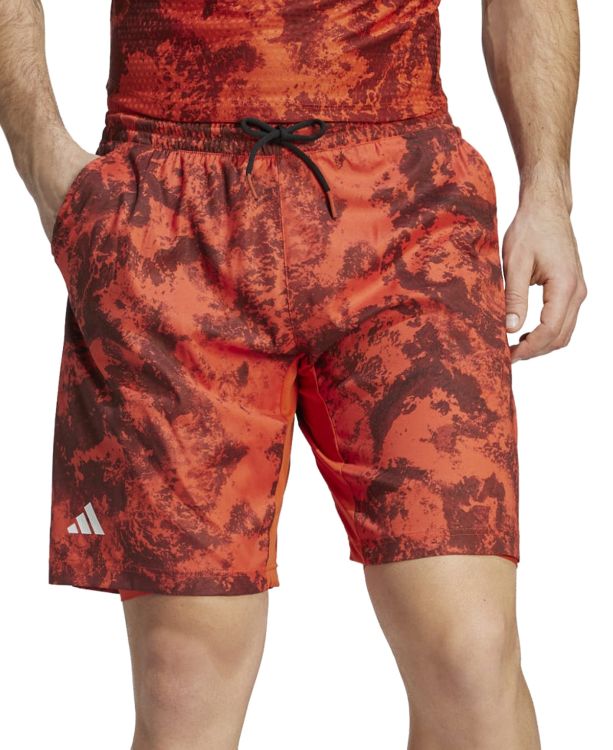 Adidas Mens Regular fit Athletic Shorts XXL Red
