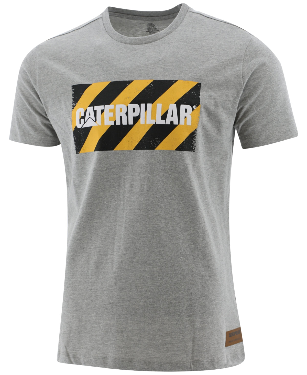 Caterpillar Men's Foundation Site Short Sleeve Crewneck T Shirt Grey Small