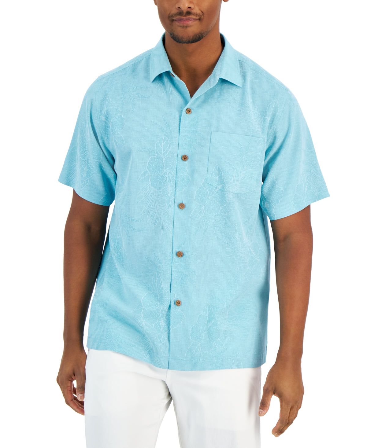 Tommy Bahama Men's Lush Palms Printed Button Down Shirt Lawn Chair XL