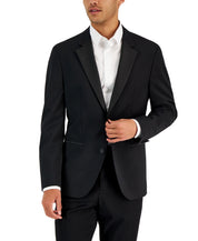 Hugo Boss Mens Modern fit Tuxedo Jacket Blazer 36 R Black Solid Stretch
