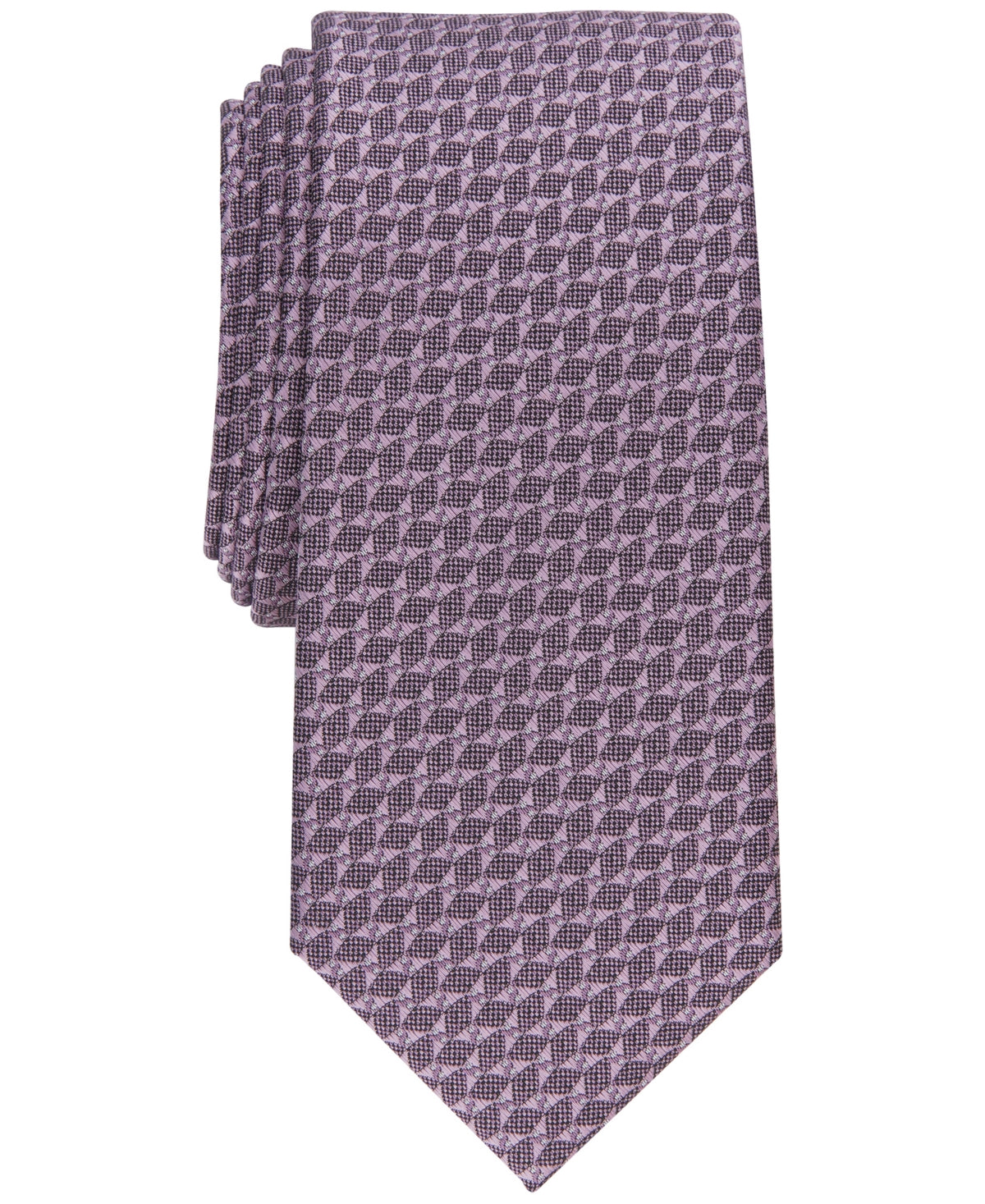 Alfani Mens Millbrook Slim Tie Lilac Purple Necktie