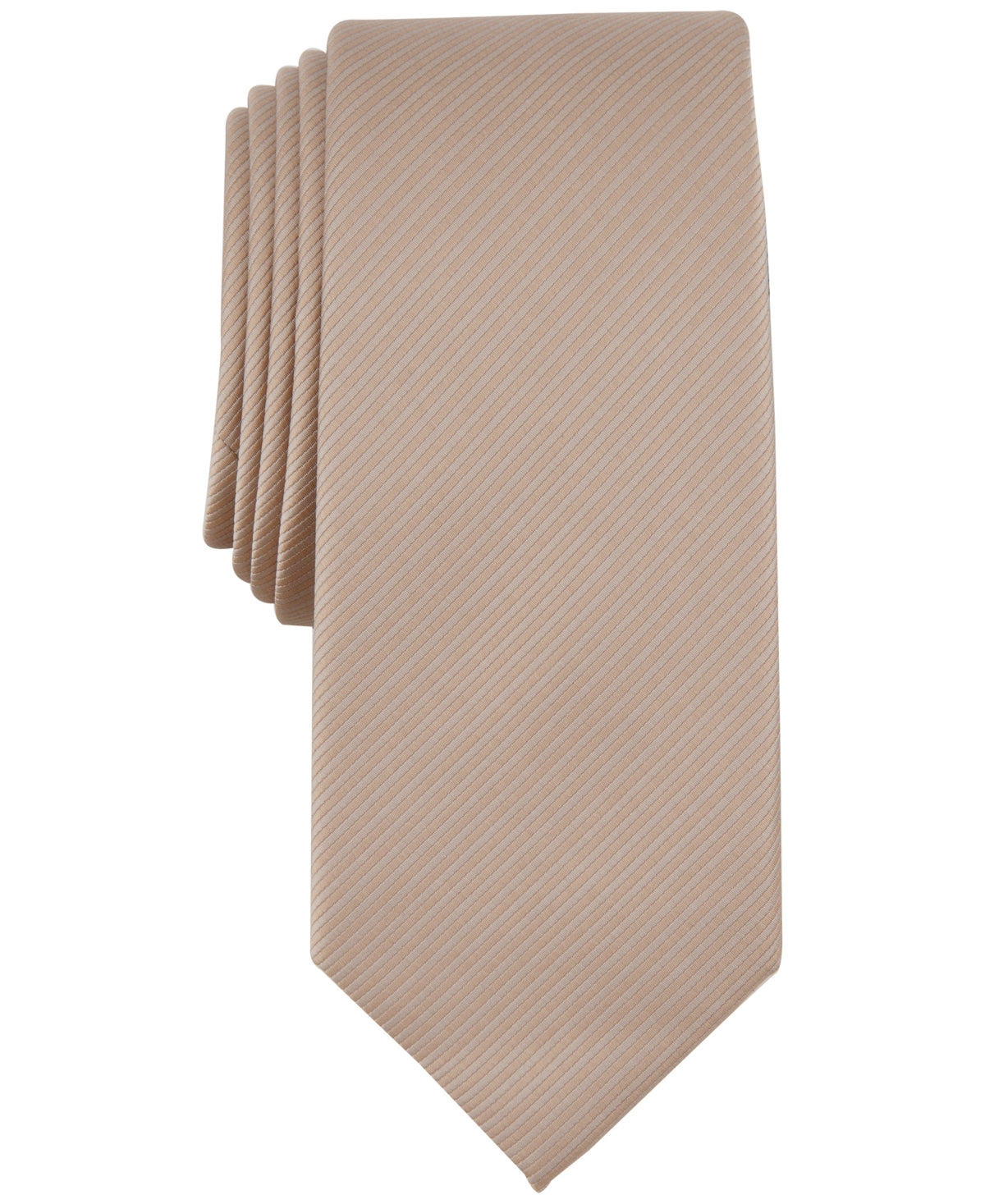 Alfani Men's Necktie Andree Solid Taupe Tie