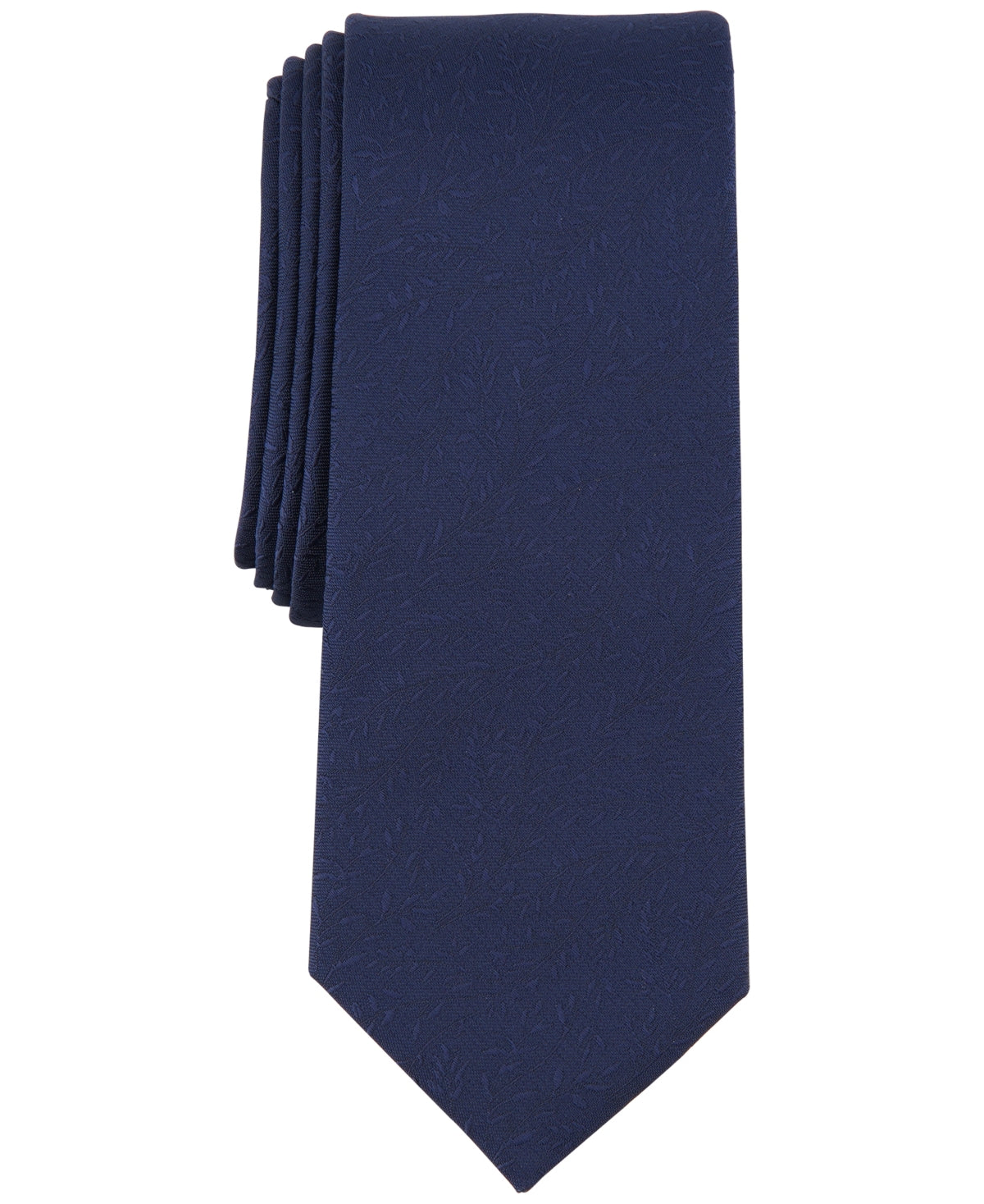 Bar III Mens Navy Blue Necktie Cassina Vine Tie OS