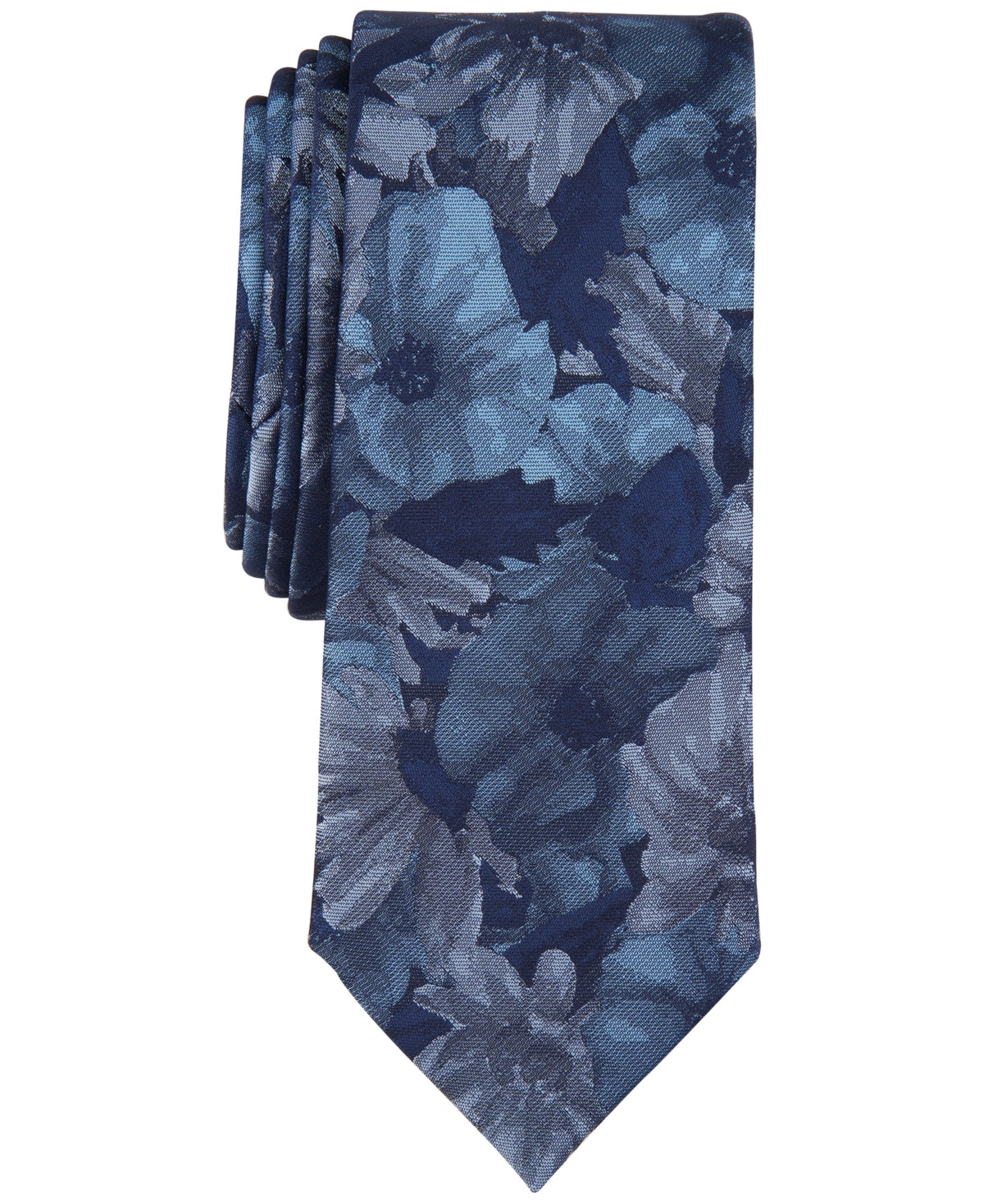 Bar III Men's Kissemee Floral Tie Denim Blue