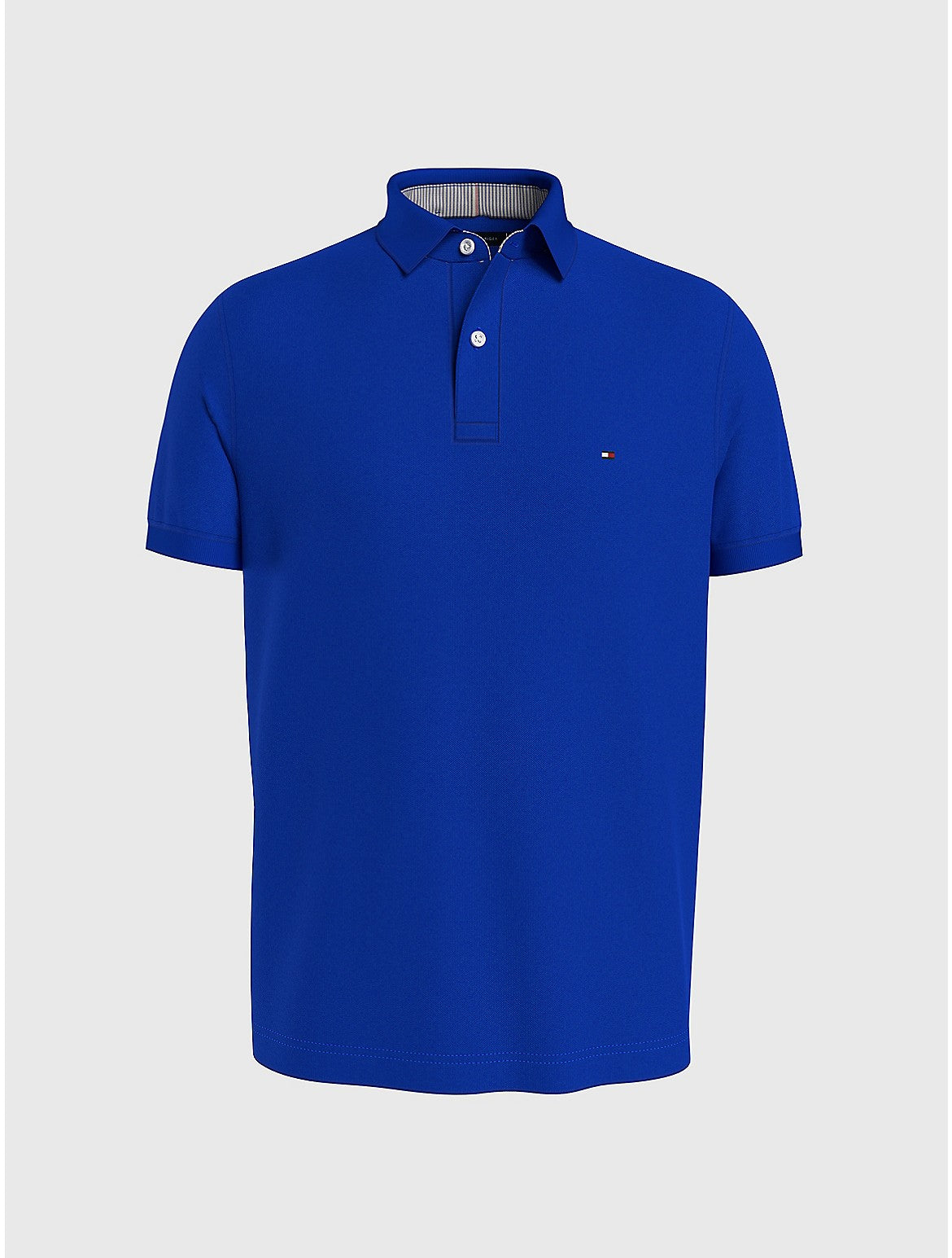 Tommy Hilfiger Men Regular fit Short Sleeve Polo Shirt Small Blue Solid