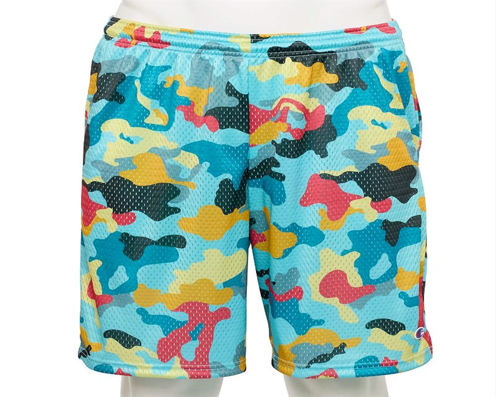 Men's Champion Camo Mesh Shorts Size Large  Green