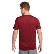 Nike Mens Regular fit Short Sleeve T-Shirt Shirt Large Red Moisture Wicking