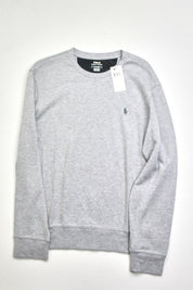 Polo Ralph Lauren Men's Crew Neck Pullover Sweatshirt Heather Grey Large