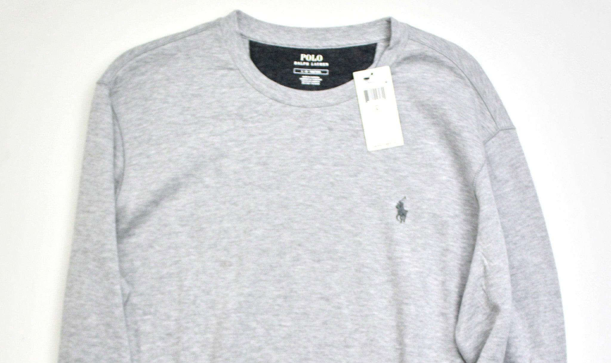 Polo Ralph Lauren Men's Crew Neck Pullover Sweatshirt Heather Grey Large