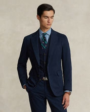 Polo Ralph Lauren Mens Garment Dyed Chino Trim Fit Suit Jacket Blue 42R