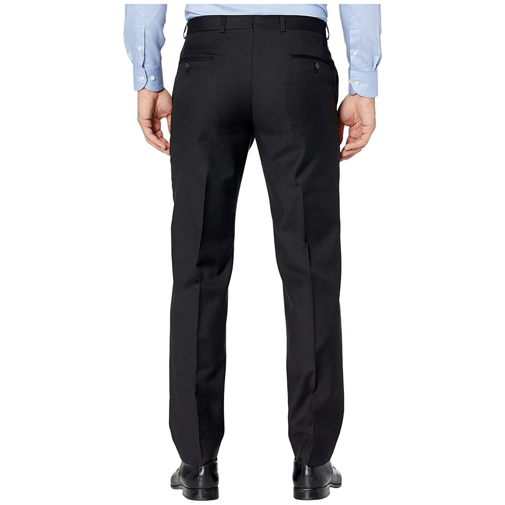 Lauren Ralph Lauren Mens Classic fit Dress Pants 34 / 30 Black Solid