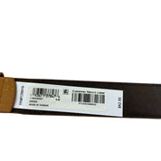 Sun + Stone Mens Green Printed Faux Leather Belt Small / Medium  30 - 36