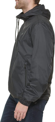 Calvin Klein Men's Black Polar Fleece Lined Windbreaker Black Small