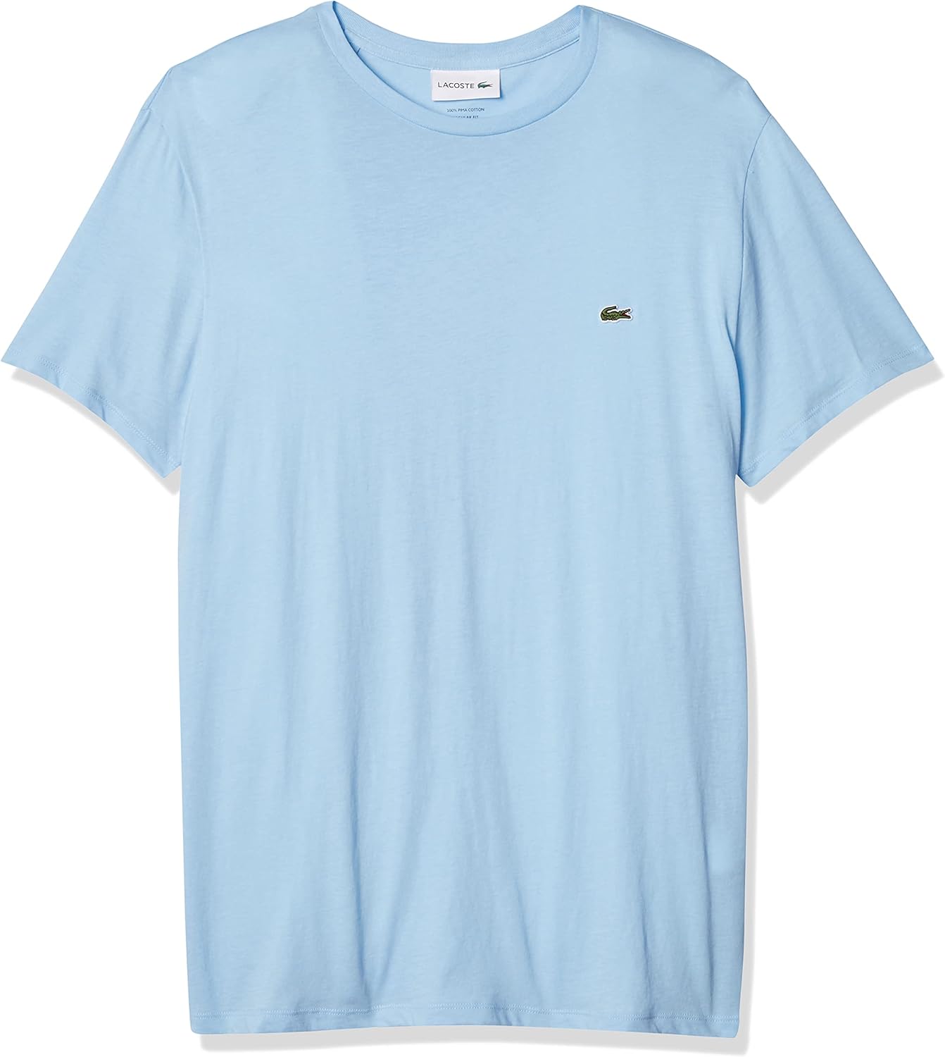Lacoste Mens Regular fit Short Sleeve T-Shirt Shirt XXXXL Light Blue Solid