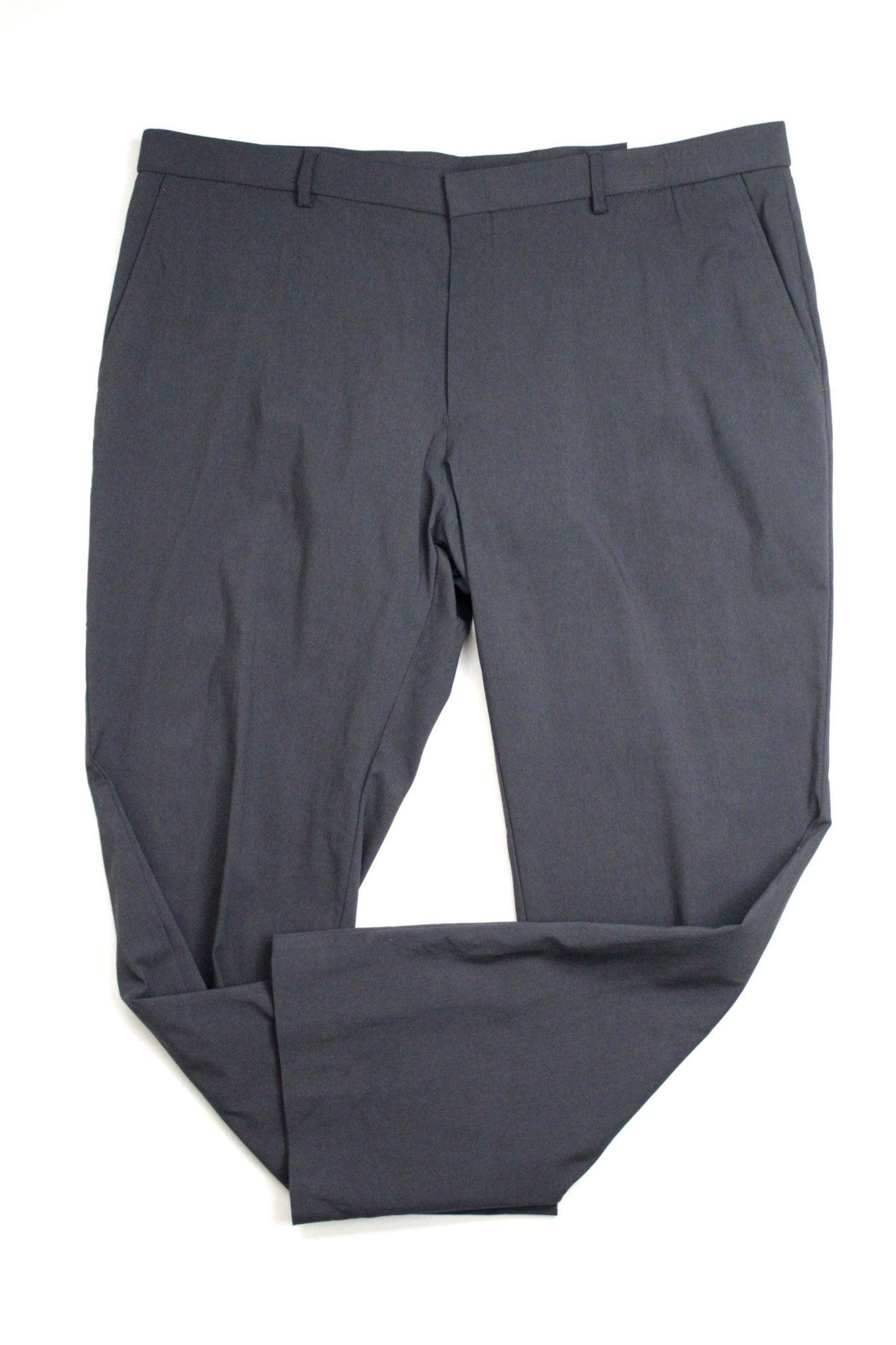 Tommy Hilfiger Mens Modern fit Dress Pants 44 / 30 Charcoal Grey Solid