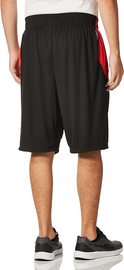 PUMA Cat Short Mens Big and Tall Running Short 4XL Black Red