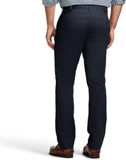 Izod Mens Straight fit Dress Pants 32 / 34 Navy Blue Solid