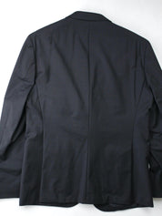 Hugo Boss Mens Modern fit Suit Jacket Blazer 38 S Black Solid Stretch Wool