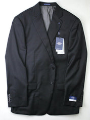 Hart Schaffner Marx Mens Classic fit Suit Jacket Blazer 44 L Black Solid Stretch