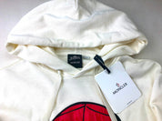 Moncler Mens Graphic Hoodie Sweatshirt Size XL White