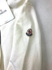 Moncler Mens Graphic Hoodie Sweatshirt Size XL White