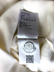 Moncler Mens Graphic Hoodie Sweatshirt Size XL White