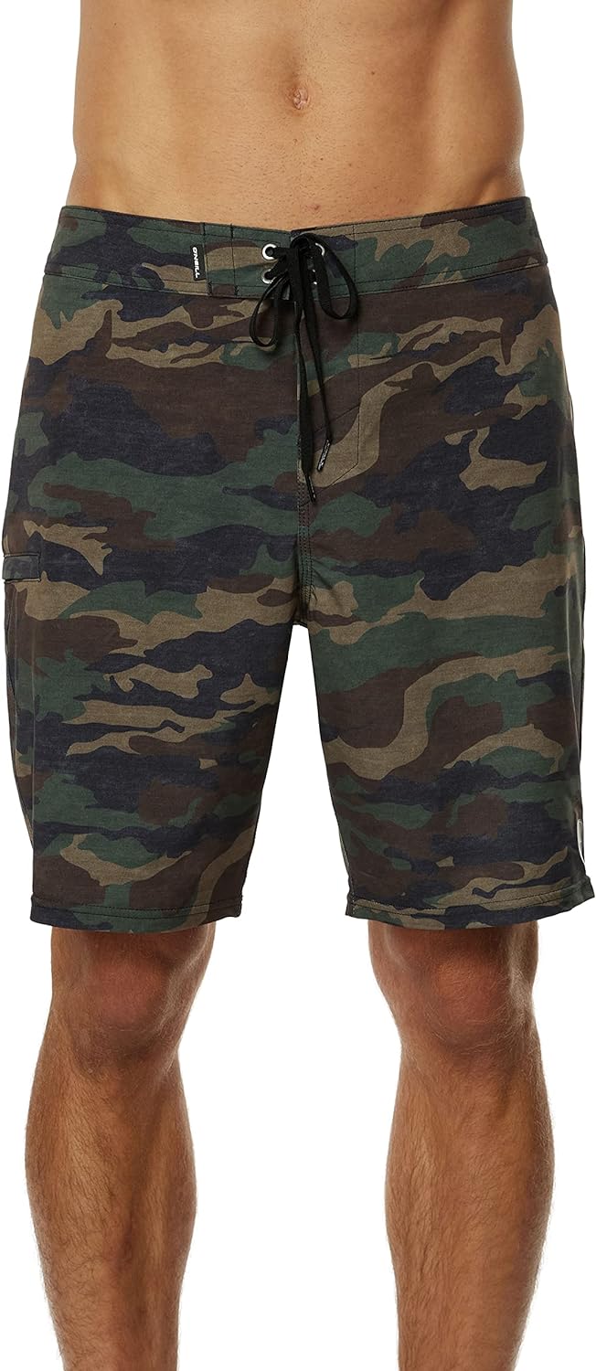 O'Neill Men's Hyperfreak Camo Green Swimsuit Board Shorts Size  33