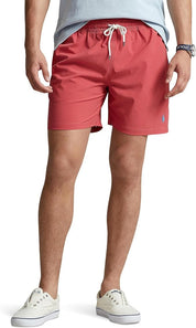 Polo Ralph Lauren Men's 5.75 Inch Traveler Classic Swim Trunks Red XL