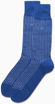 Calvin Klein Mens Waffle Crew Socks One Size Blue