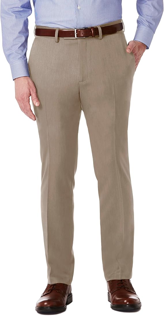 Kenneth Cole Mens Slim fit Dress Pants 34 / 34 Beige