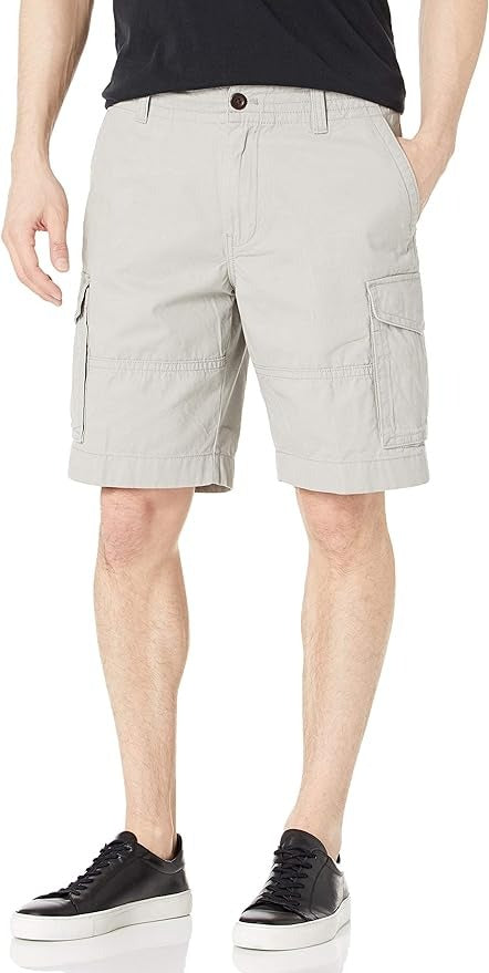 Tommy Hilfiger Men's 6 Pocket Stretch Cotton Cargo Shorts 32 Light Grey