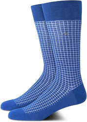 Calvin Klein Mens Waffle Crew Socks One Size Blue