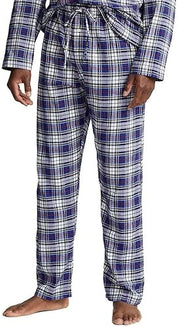 Polo Ralph Lauren Mens Flannel Sleepwear Set Button Shirt Pajama Pants Large