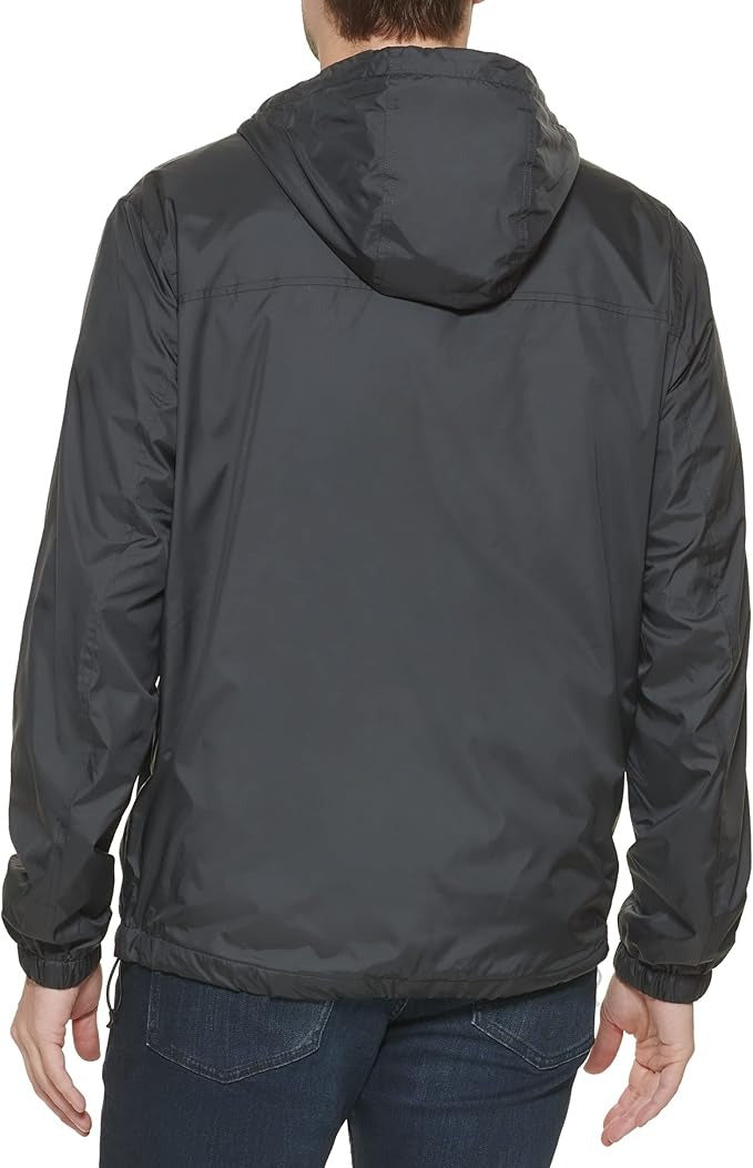 Calvin Klein Men's Black Polar Fleece Lined Windbreaker Black Small