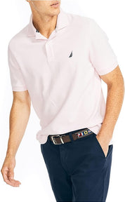 Nautica Men's Sustainably Crafted Slim-Fit Deck Polo Shirt Large Cradle Pink