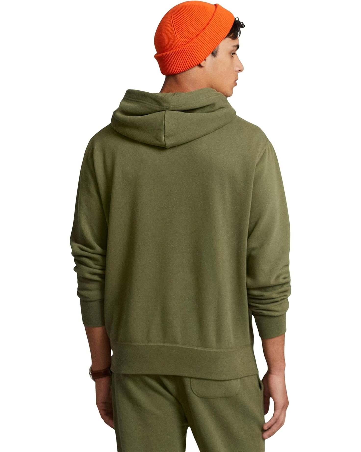 Polo Ralph Lauren Mens Hoodie Sweatshirt Large Dark Sage Green
