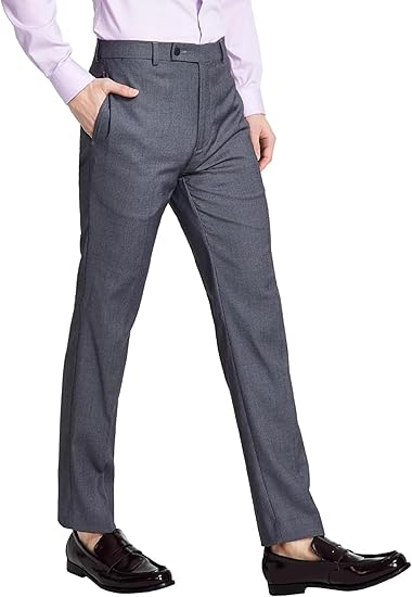 Calvin Klein Mens Slim fit Dress Pants 44 / 30 Charcoal Grey Solid