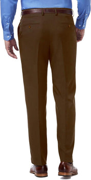 Haggar Mens Classic fit Dress Pants 38 / 29 Beige Solid