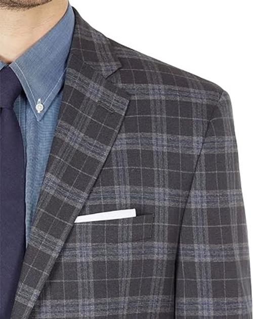 Lauren Ralph Lauren Mens Classic Fit Suit Jacket Grey 42R