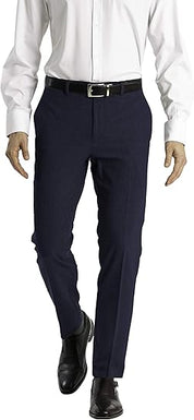 Calvin Klein Mens Skinny fit Dress Pants 28 / 30 Navy Blue Solid