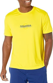 Nautica Men's Competition Short Sleeve T Shirt Yellow Medium