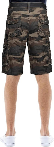 X Ray Mens Belted Snap 12.5" Cargo Olive Camo 38