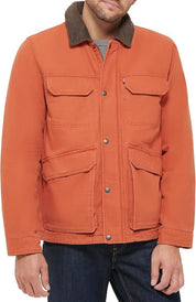 Levi's Men's Cotton Workwear Four Pocket Field Jacket Orange XL