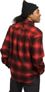 THE NORTH FACE Mens Button Down Arroyo Flannel Shirt Fiery Red Plaid Xl