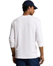 Polo Ralph Lauren Mens Classic fit Long Sleeve T-Shirt Shirt Small White Solid